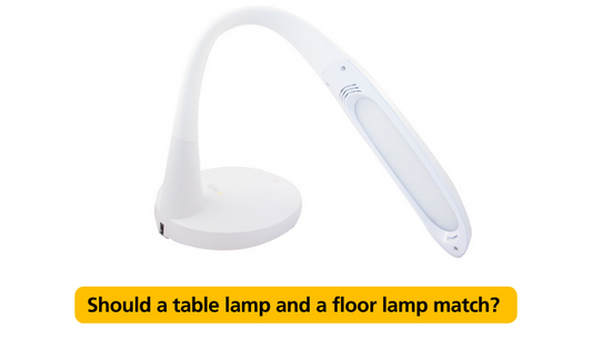 Should a table lamp and a floor lamp match