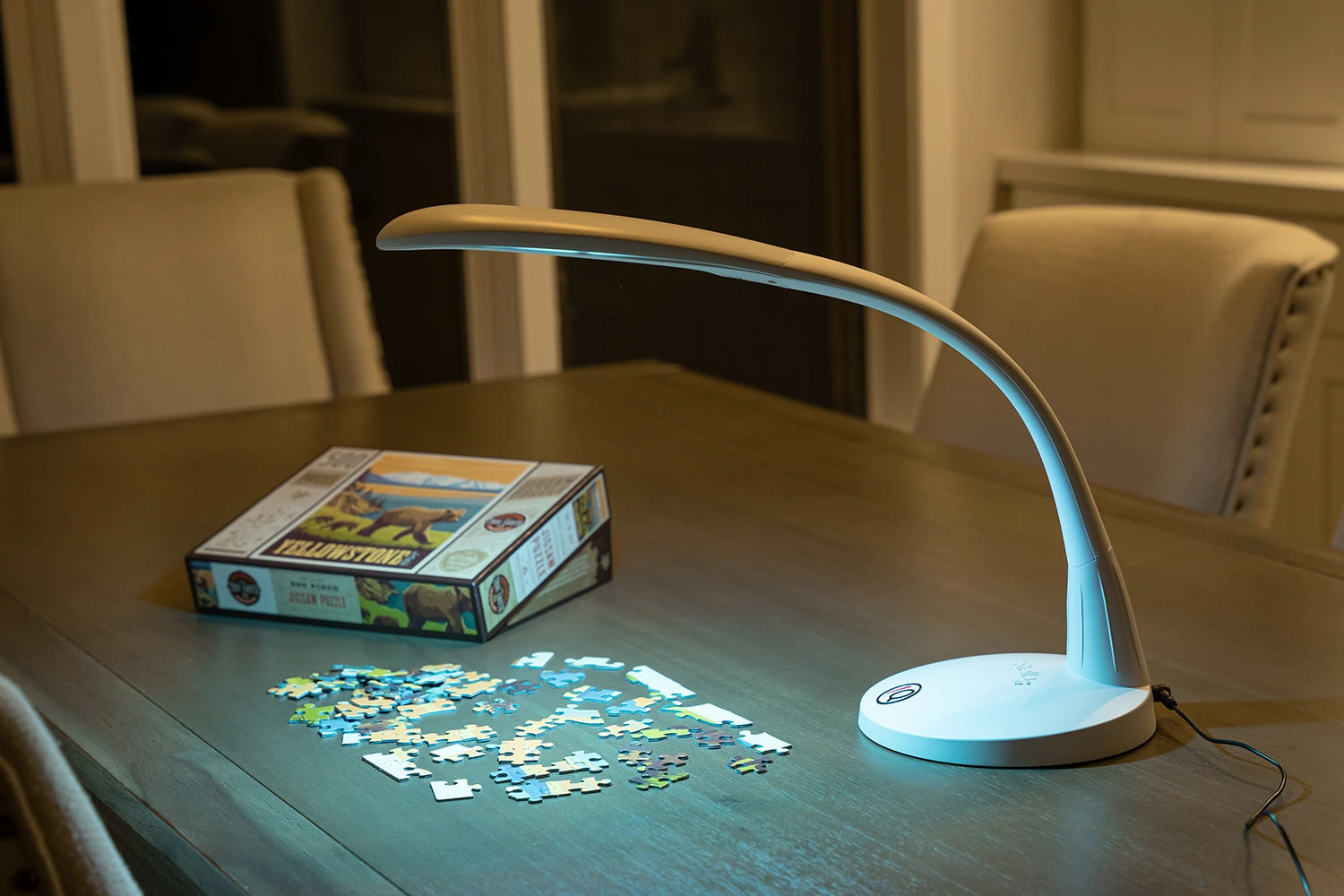 Low Vision Stella Two Led Task Lamp Best Color Changing Table